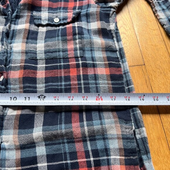 Velvet By Graham & Spencer Size S Blue Red Gabrielle Plaid Tunic Shirt Dress - Picture 10 of 16